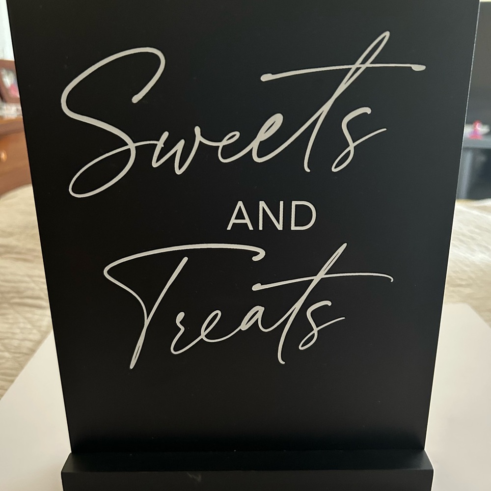 Sweets And Treats Wood Sign Bridal Shower/ Wedding / BRAND NEW